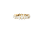 3.97CTTW OVAL ETERNITY BAND IN YELLOW GOLD - Jackson Hole Jewelry Company