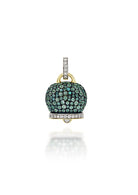 Chantecler Campanelle Large Pendant – 18K Yellow & White Gold with Diamonds and Paraiba Tourmalines - Jackson Hole Jewelry Company