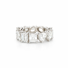 Mixed Shape Diamond Eternity Band in Platinum 8.55 Cttw - Jackson Hole Jewelry Company
