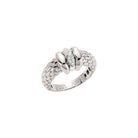 FOPE LOVE NEST 18K Gold Ring with Gold & White Diamond Set Rondels - 0.07 carats - Jackson Hole Jewelry Company