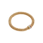 FOPE LOVE NEST 18K Gold Flex’it Bracelet with Tri-Gold Rondels - Jackson Hole Jewelry Company