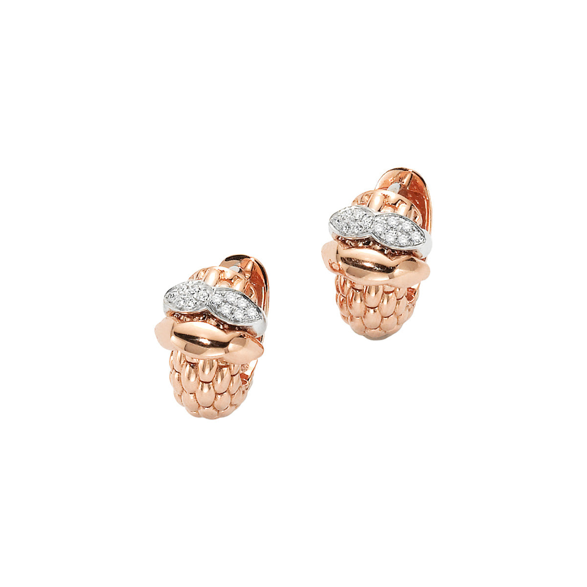 FOPE LOVE NEST 18K Gold Earrings with White Diamonds - 0.13 carats - Jackson Hole Jewelry Company