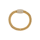 FOPE LOVE NEST 18K Gold Bracelet with White Diamond Pavé Charm - 3.93 carats - Jackson Hole Jewelry Company