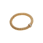 FOPE LOVE NEST 18K Gold Flex’it Bracelet with White Diamond Rondel - 0.12 carats - Jackson Hole Jewelry Company