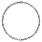 FOPE LOVE NEST 18K White Gold Necklace with White Diamond Charm - 0.12 carats - Jackson Hole Jewelry Company
