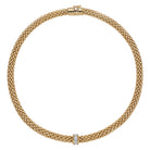 FOPE LOVE NEST 18K Yellow Gold Necklace with White Diamond Pavé Charm - 0.33 carats - Jackson Hole Jewelry Company