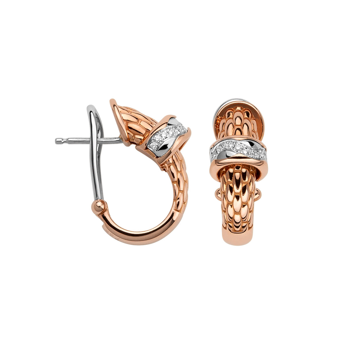 FOPE LOVE NEST 18K Gold Earrings with White Diamonds - 0.16 carats - Jackson Hole Jewelry Company