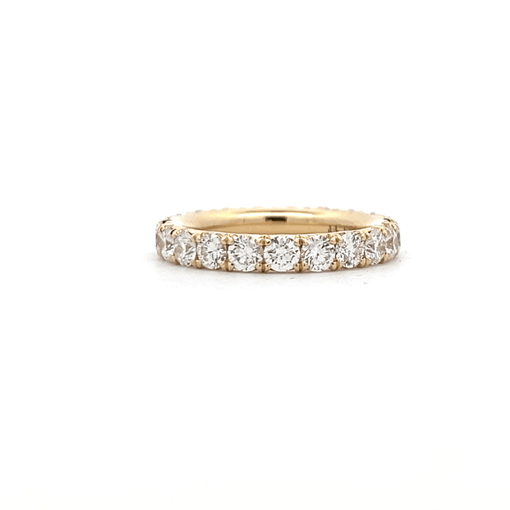 Custom Eternity Band G/VS Set in 14K Yellow gold Size 4.75