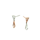 14K ROSE GOLD AND PLATINUM Diamond Drop Earrings 2.75ctw - Jackson Hole Jewelry Company