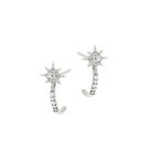ANZIE Micro Aztec North Star Half Hoop Earrings in 14K Gold 0.09 cttw - Jackson Hole Jewelry Company