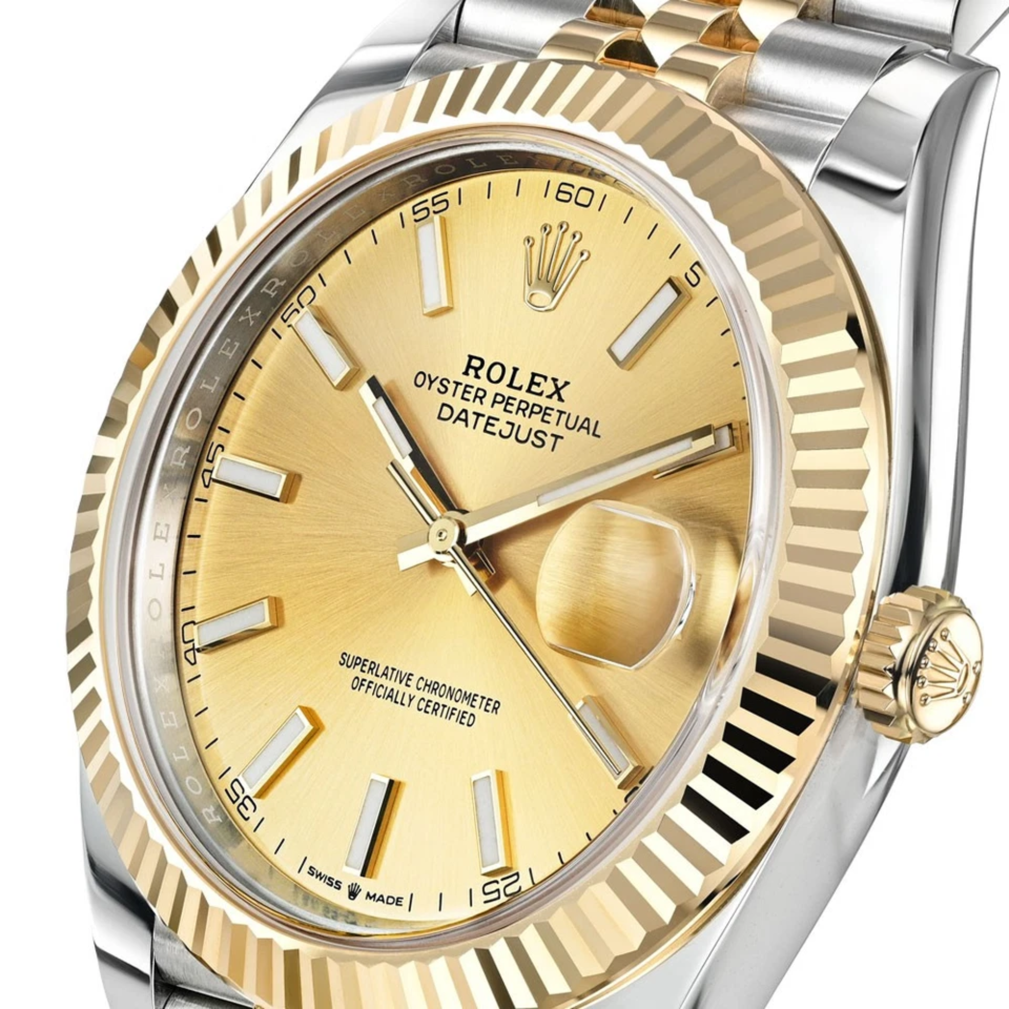 Rolex – Datejust 41 in Yellow Rolesor with Champagne Index Dial - Jackson Hole Jewelry Company