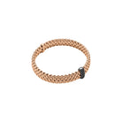 FOPE PANORAMA 18K Gold Flex’it Bracelet with Black Diamond Pavé - 0.17 carats - Jackson Hole Jewelry Company