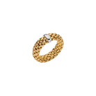 FOPE ESSENTIALS 18K Gold Flex'it Ring With Oval Mesh - Jackson Hole Jewelry Company