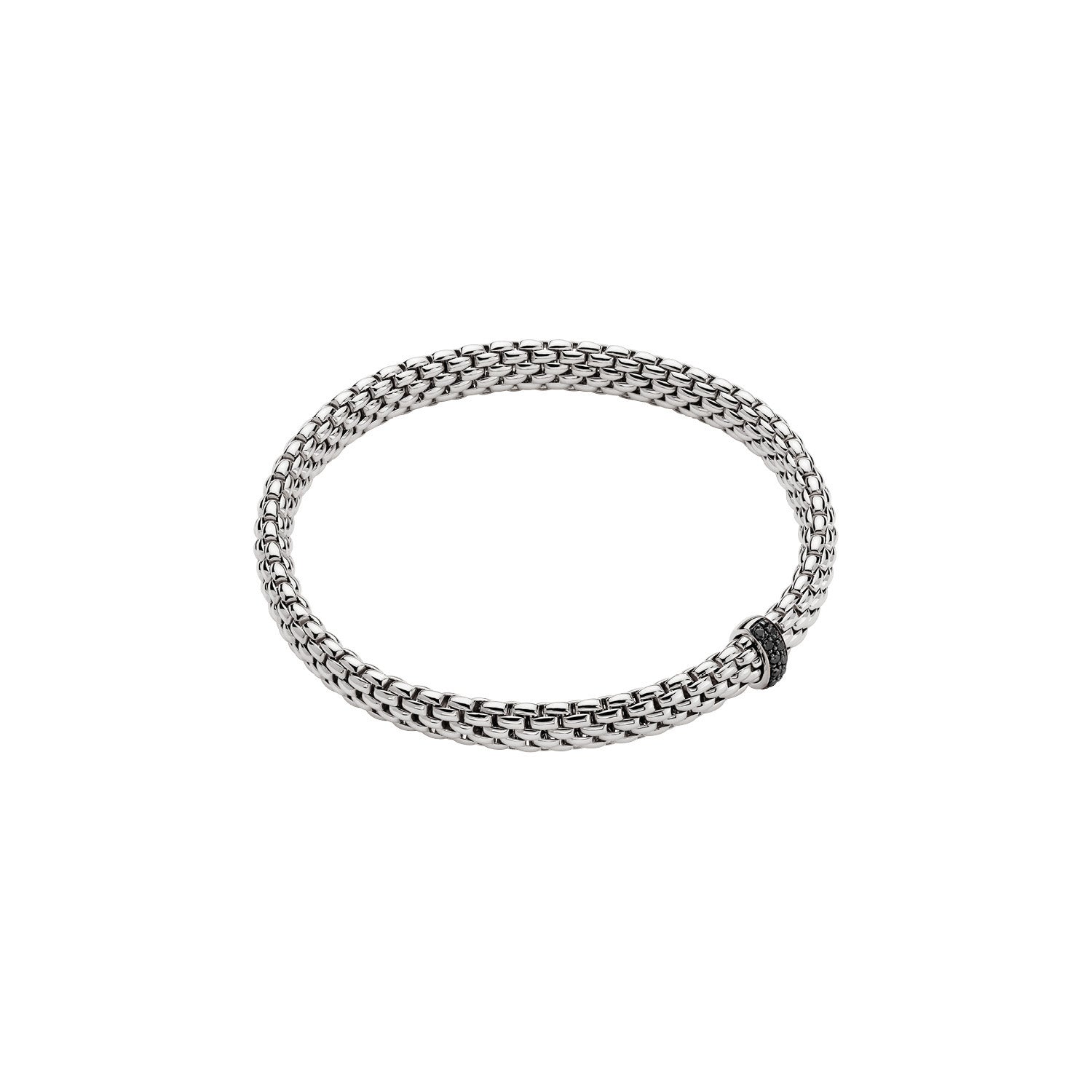 FOPE VENDOME 18K GOLD BRACELET WITH BLACK DIAMONDS - Jackson Hole Jewelry Company
