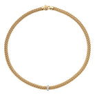 FOPE VENDOME 18K Gold Necklace with White Diamond Charm - 0.10 carats - Jackson Hole Jewelry Company