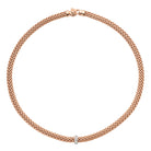 FOPE VENDOME 18K Gold Necklace with White Diamond Charm - 0.10 carats - Jackson Hole Jewelry Company