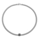 FOPE VENDOME 18K Gold Necklace with Black Diamond Pavé Charm - 0.47 carats - Jackson Hole Jewelry Company