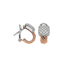 FOPE VENDOME 18K Gold Earrings with White Diamond Pavé - 0.77 carats - Jackson Hole Jewelry Company