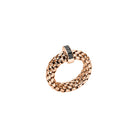 FOPE VENDOME 18K Gold Flex'it Ring with Black Diamonds - 0.56 carats - Jackson Hole Jewelry Company