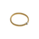 FOPE VENDOME 18K Gold Flex’it Bracelet with White Diamonds - 0.35 carats - Jackson Hole Jewelry Company