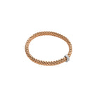 FOPE VENDOME 18K Gold Flex’it Bracelet with White Diamonds - 0.35 carats - Jackson Hole Jewelry Company