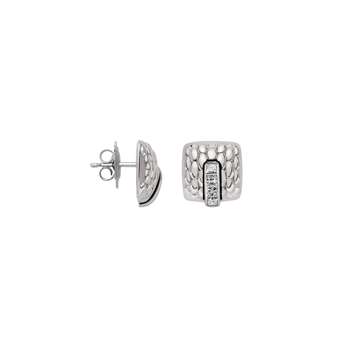 FOPE VENDOME 18K Gold Earrings with White Diamonds - 0.70 carats - Jackson Hole Jewelry Company