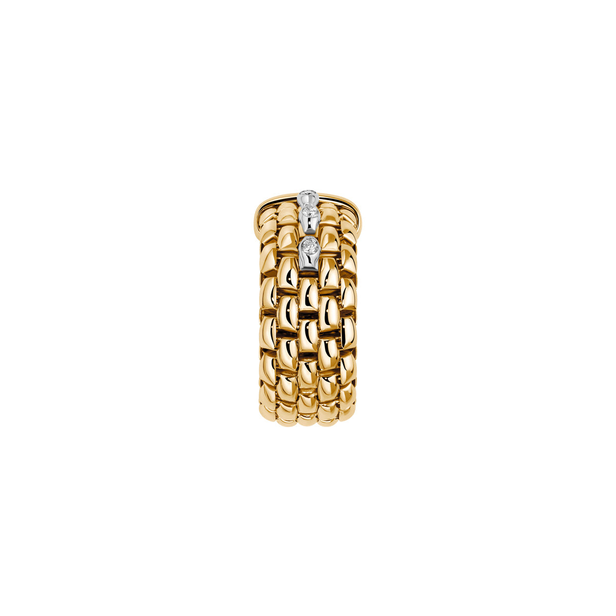 FOPE PANORAMA 18K Gold Ring with White Diamonds - 0.12 carats - Jackson Hole Jewelry Company
