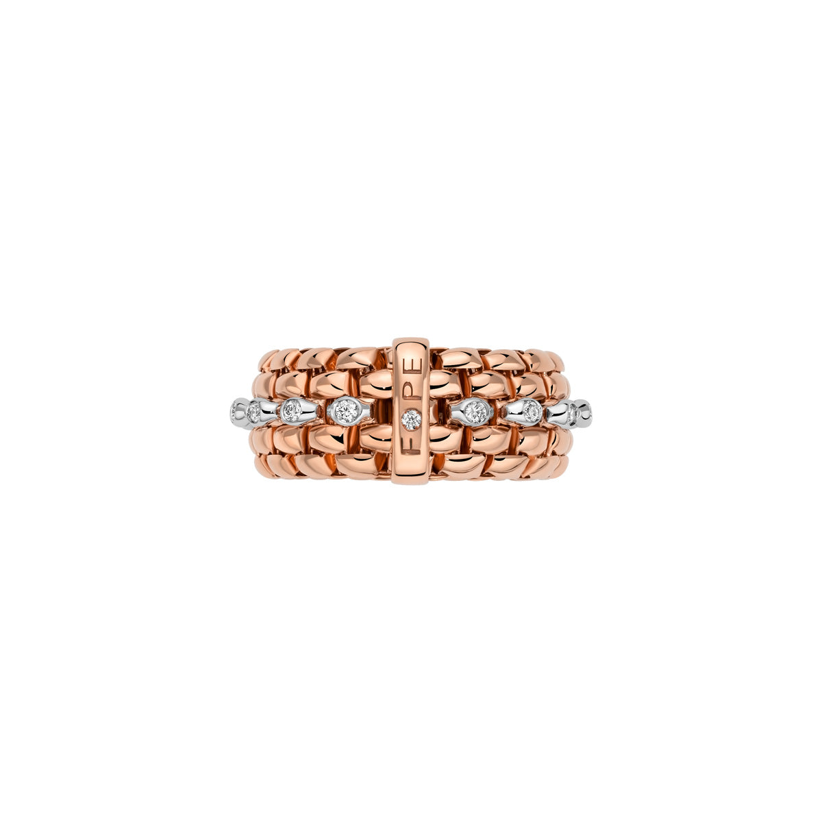 FOPE PANORAMA 18K Gold Ring with White Diamonds - Jackson Hole Jewelry Company