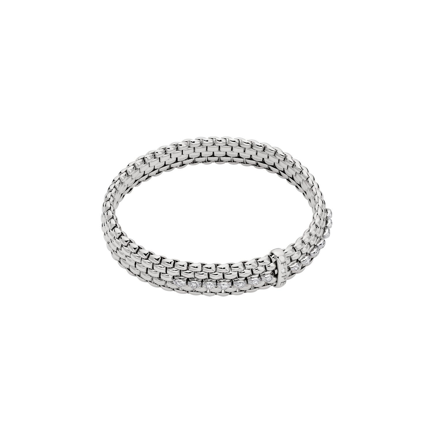 FOPE PANORAMA 18K Gold Bracelet with White Diamonds - 0.26 carats - Jackson Hole Jewelry Company