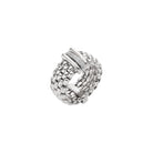 FOPE PANORAMA 18K Gold Flex'it Ring with Gold & White Diamond Set Rondels - 0.08 carats - Jackson Hole Jewelry Company