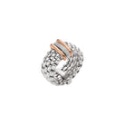 FOPE PANORAMA 18K Gold Flex'it Ring with Gold & White Diamond Set Rondels - 0.08 carats - Jackson Hole Jewelry Company