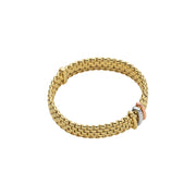 FOPE PANORAMA 18K Gold Flex’it Bracelet with Tri-Gold Rondels - Jackson Hole Jewelry Company