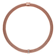 FOPE PANORAMA 18K Gold Necklace with White Diamond Set Rondels - 0.08 carats - Jackson Hole Jewelry Company