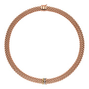 FOPE PANORAMA 18K Gold Necklace with Tri-Gold Rondels - Jackson Hole Jewelry Company