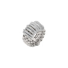 FOPE PANORAMA 18K Gold Flex'it Ring with White Diamond Pavé Rondels - 0.68 carats - Jackson Hole Jewelry Company