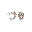 FOPE PANORAMA 18K Gold Earrings with One Row of White Diamonds - 0.15 carats - Jackson Hole Jewelry Company