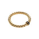 FOPE EKA 18K Gold Flex’it Bracelet with Black Diamond Pavé Rodel - 0.65 carats - Jackson Hole Jewelry Company