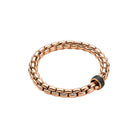 FOPE EKA 18K Gold Flex’it Bracelet with Black Diamond Pavé Rodel - 0.65 carats - Jackson Hole Jewelry Company