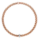 FOPE EKA 18K Gold Necklace with White Diamond Rondel - 0.19 carats - Jackson Hole Jewelry Company