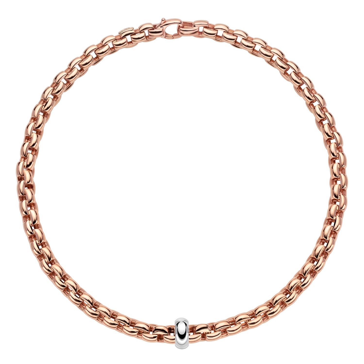 FOPE Necklace in 18K Rose & White Gold - EKA Collection - Jackson Hole Jewelry Company