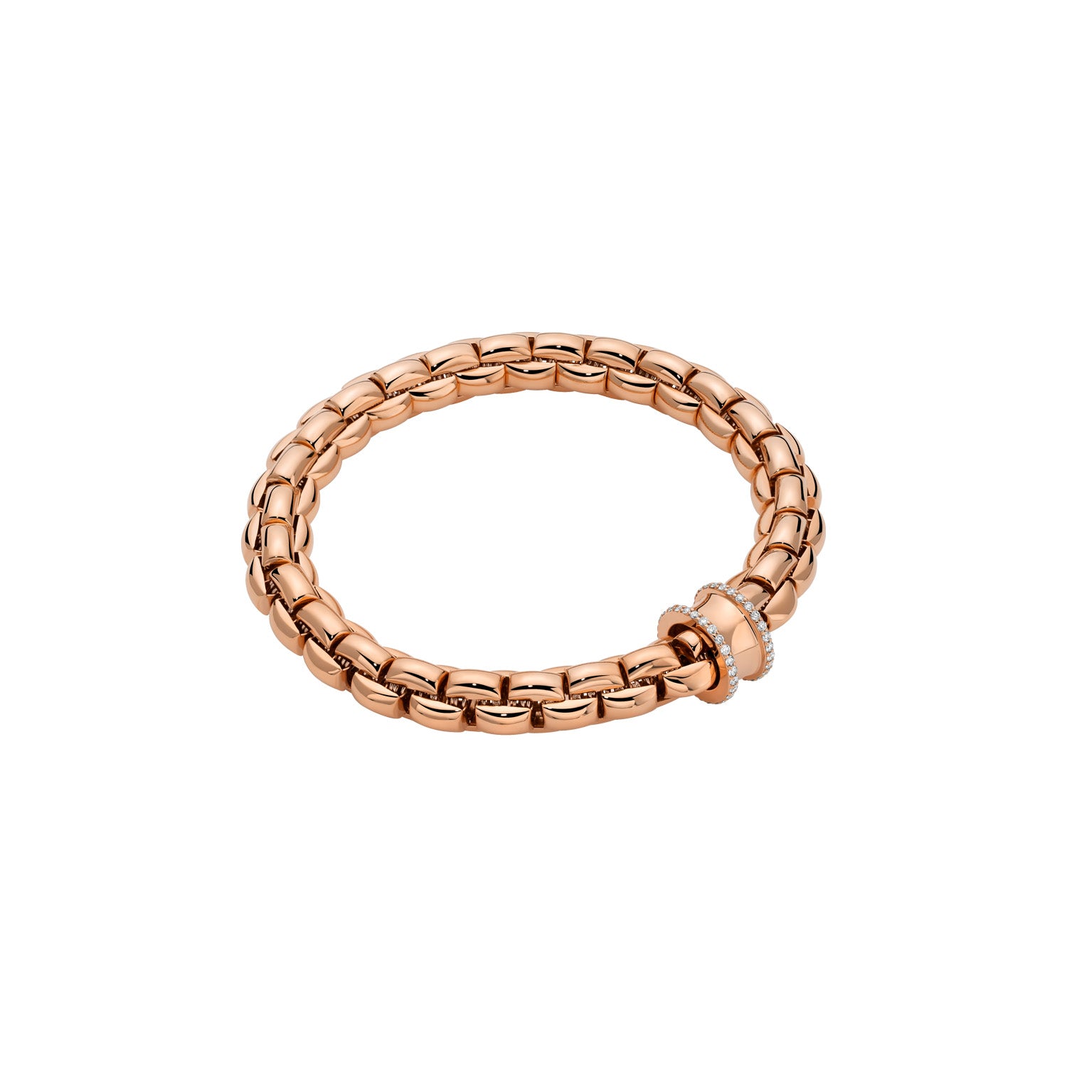 FOPE EKA 18K Gold Bracelet with White Diamonds - 0.44 carats - Jackson Hole Jewelry Company