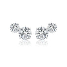 1.43ctw (2, 0.50ct av) Round G-H SI1-SI2, (2, 0.21ct av) Round G-H SI1-SI2,18k WG - Jackson Hole Jewelry Company
