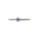 FOPE SOLO 18K White Gold Flex't Bracelet with White Diamonds and Blue Sapphires - Jackson Hole Jewelry Company