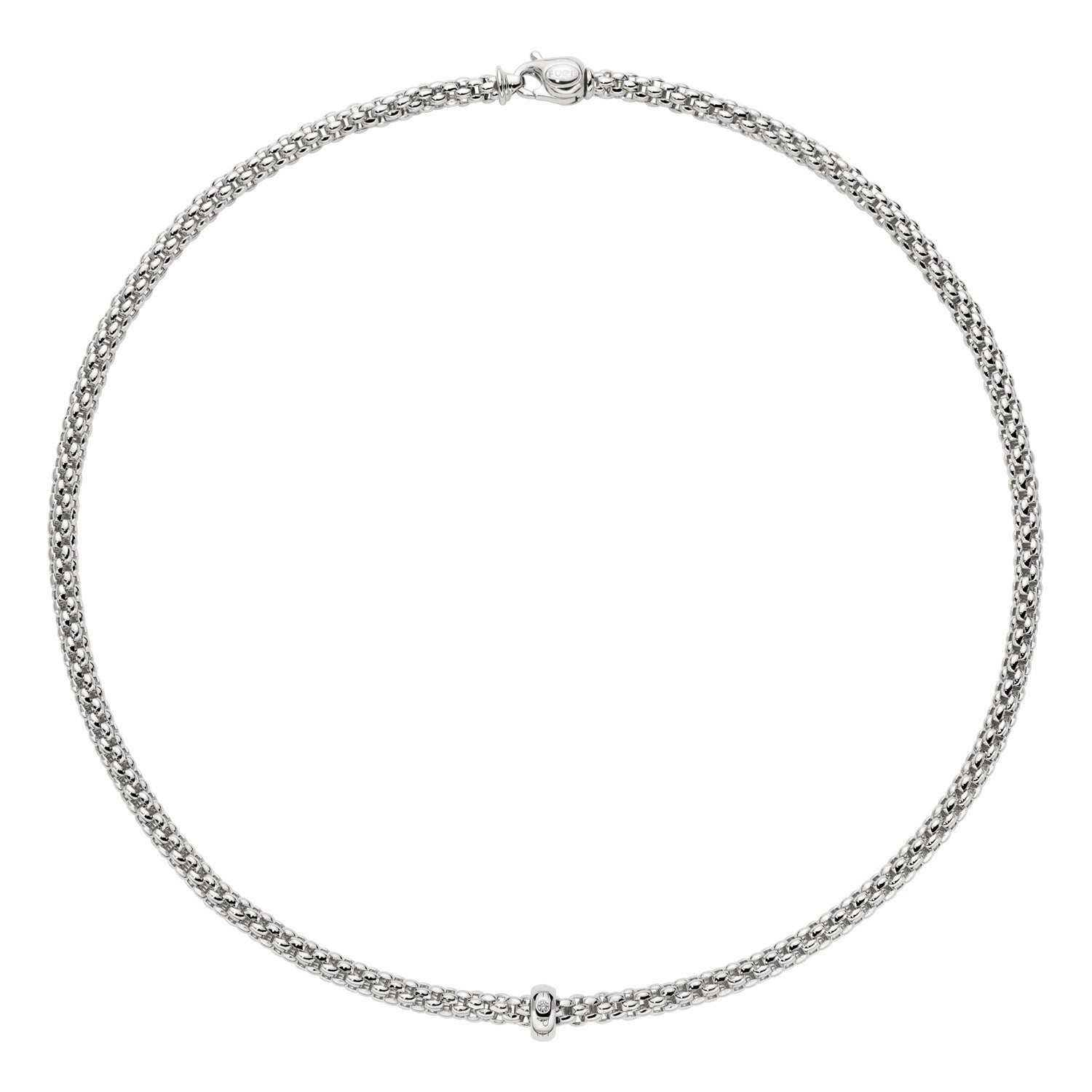 FOPE SOLO 18K Gold Necklace with a White Diamond - Jackson Hole Jewelry Company