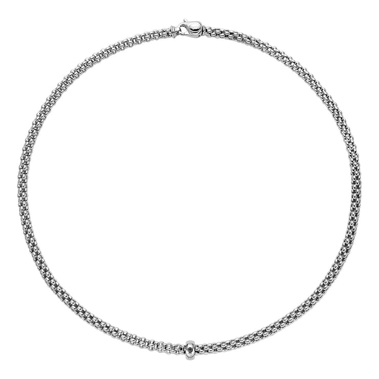FOPE SOLO 18K Gold Necklace with a Black Diamond