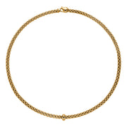 FOPE SOLO 18K Gold Necklace with a Black Diamond