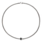 FOPE SOLO 18K Gold Necklace with Black Diamond Pavé Rondels - 0.58 carats - Jackson Hole Jewelry Company
