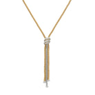 FOPE SOLO 18K Gold Flex'it Necklace with White Diamond Pavé Rondels - 1.63 carats - Jackson Hole Jewelry Company