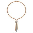 FOPE SOLO 18K Rose Gold Necklace with Tri-Gold Accesories and White Diamonds - 0.97 carats - Jackson Hole Jewelry Company