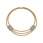 FOPE MIALUCE 18K Gold Flex'it Necklace with White Diamond Pavé Charms - 10.47 carats - Jackson Hole Jewelry Company